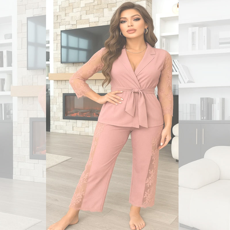 Coat Style Pajama Set