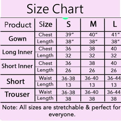 2 Pc Long Gown Nighty