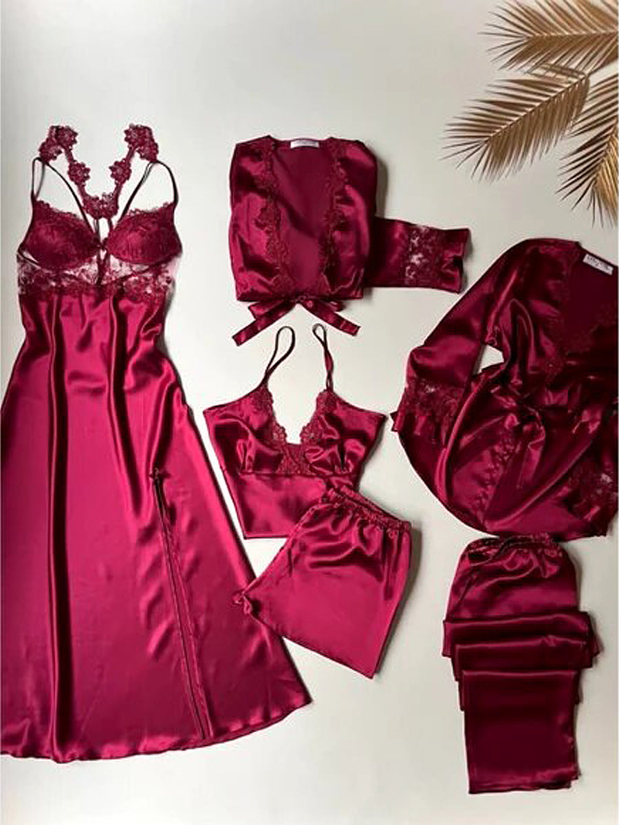 6 Pc's Bridal Nightwear