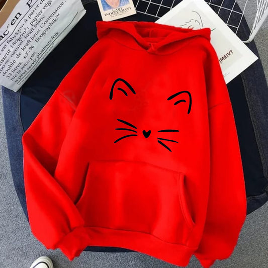 LADIES CAT HOODIE