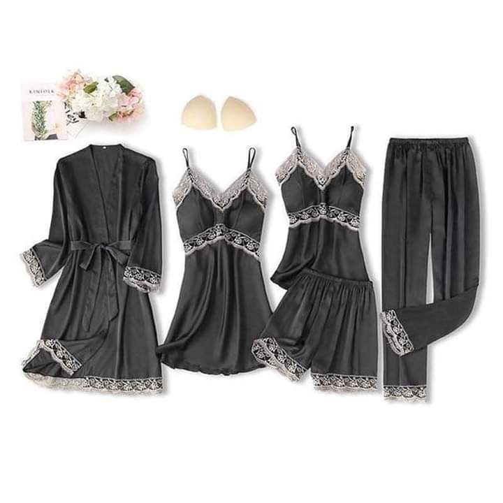 5 Piece Designer Night Dresses