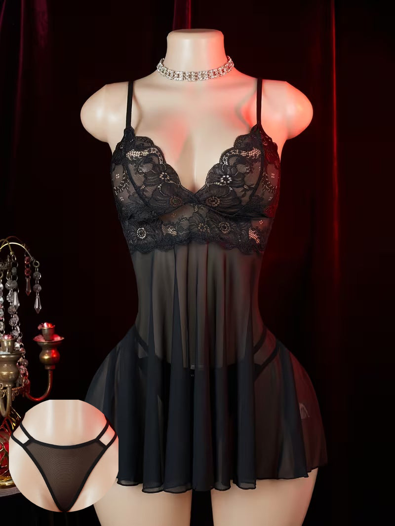 NEW NET BRIDAL TRANSPARENT NIGHTY