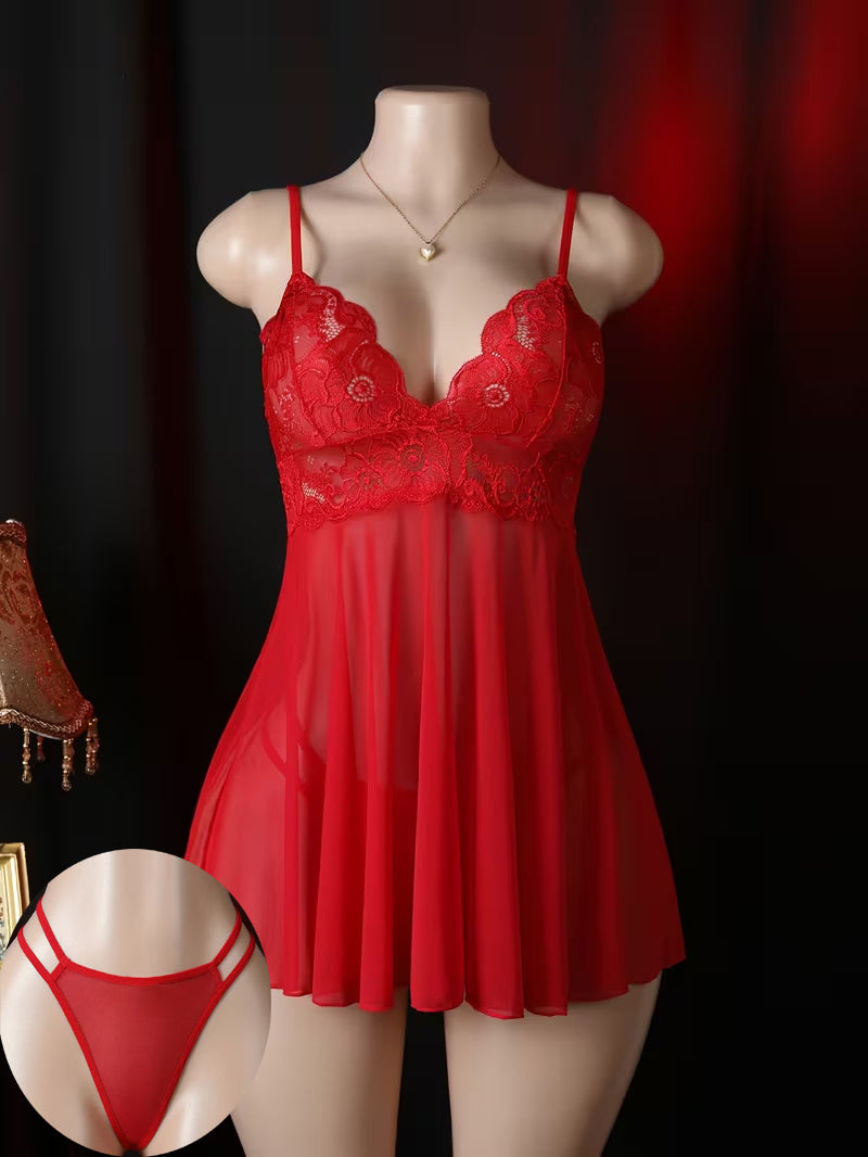 NEW NET BRIDAL TRANSPARENT NIGHTY