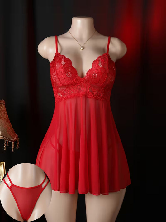 NEW NET BRIDAL TRANSPARENT NIGHTY