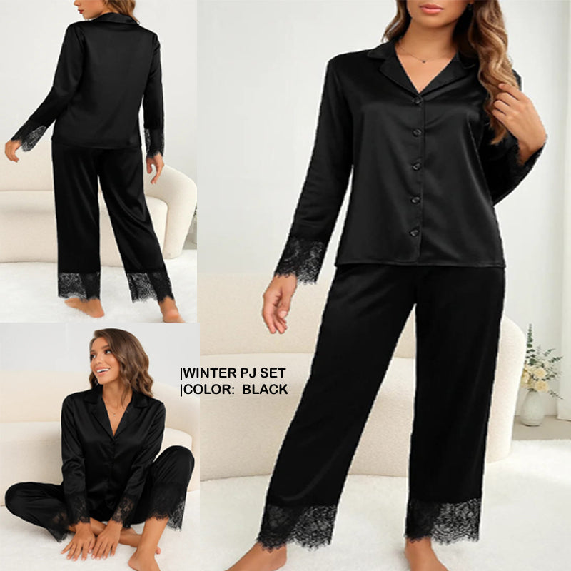 Winter Trench Style Pajama Set
