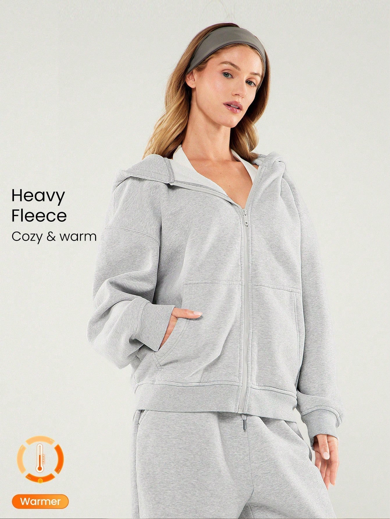 Ladies winter Zipper tracksuit