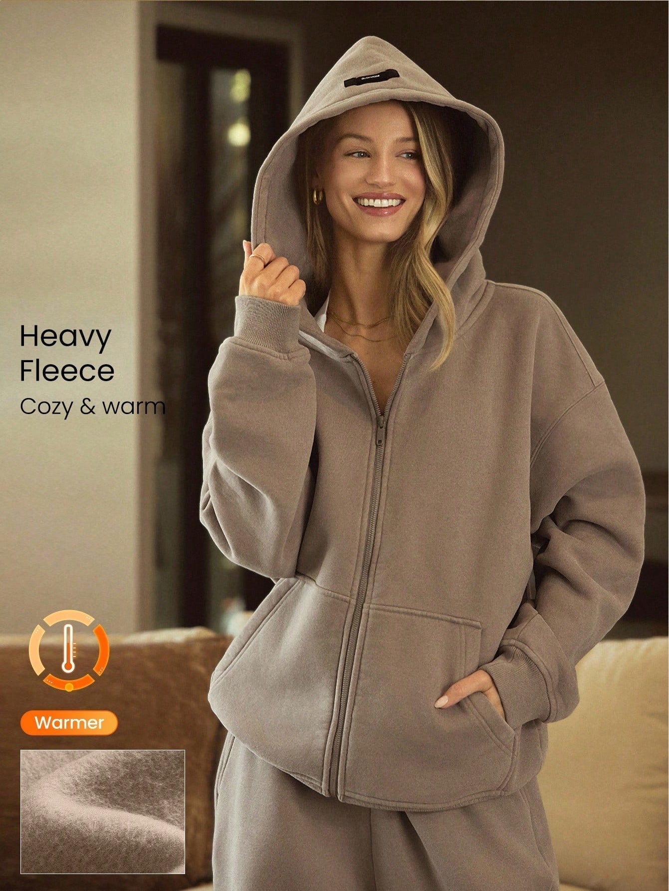 Ladies winter Zipper tracksuit